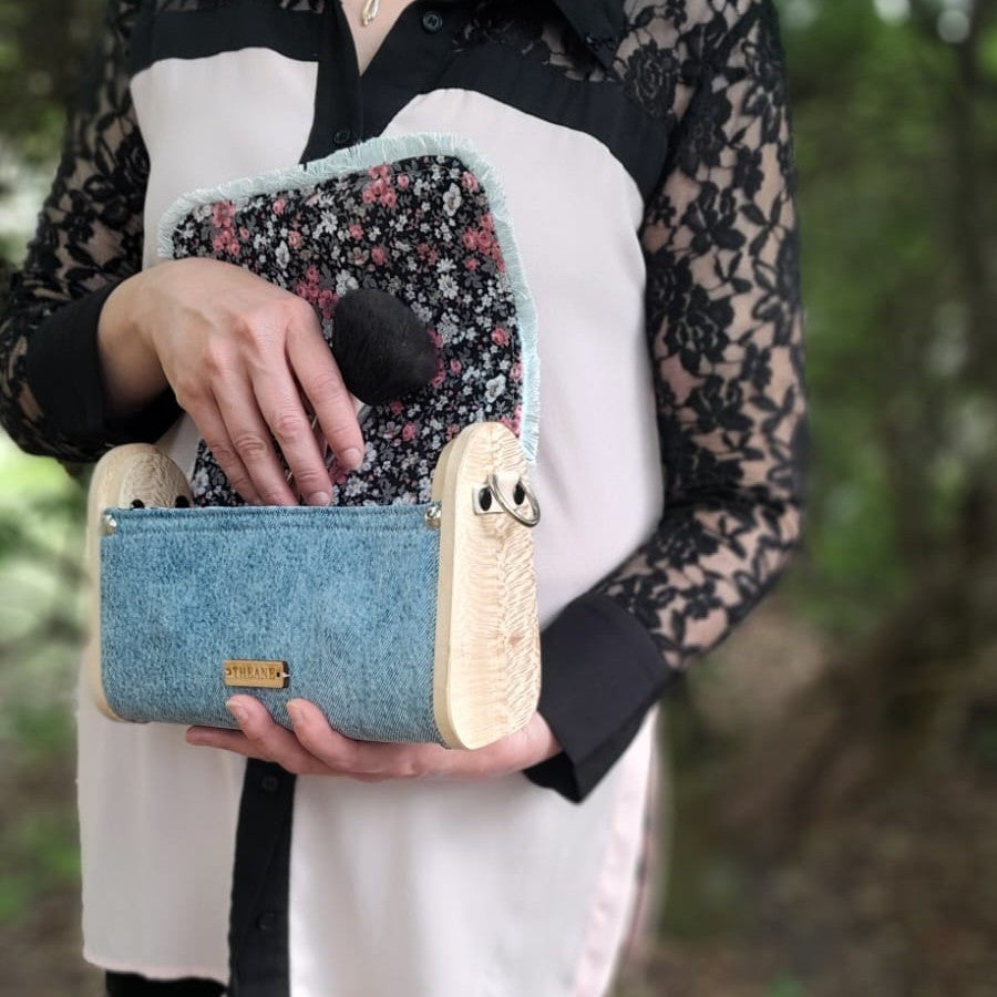 Mini sac bois et jean 113
