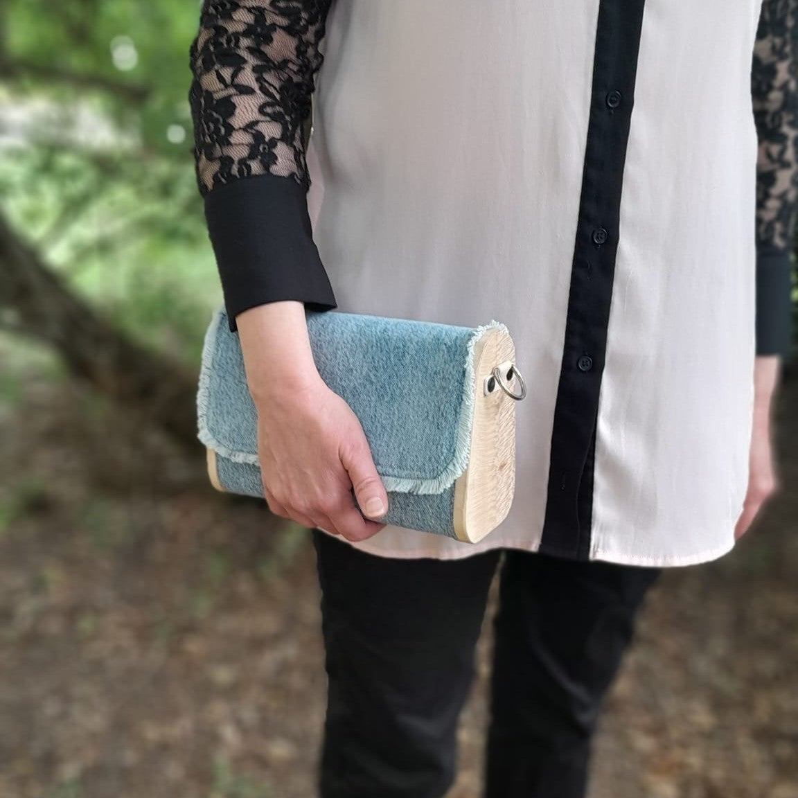Mini sac bois et jean 113