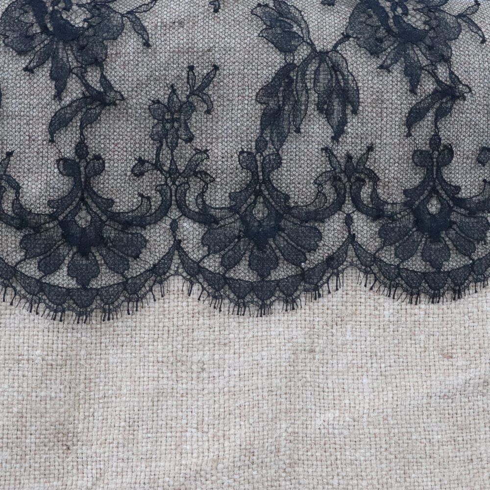 Cabas jute et dentelle de Calais