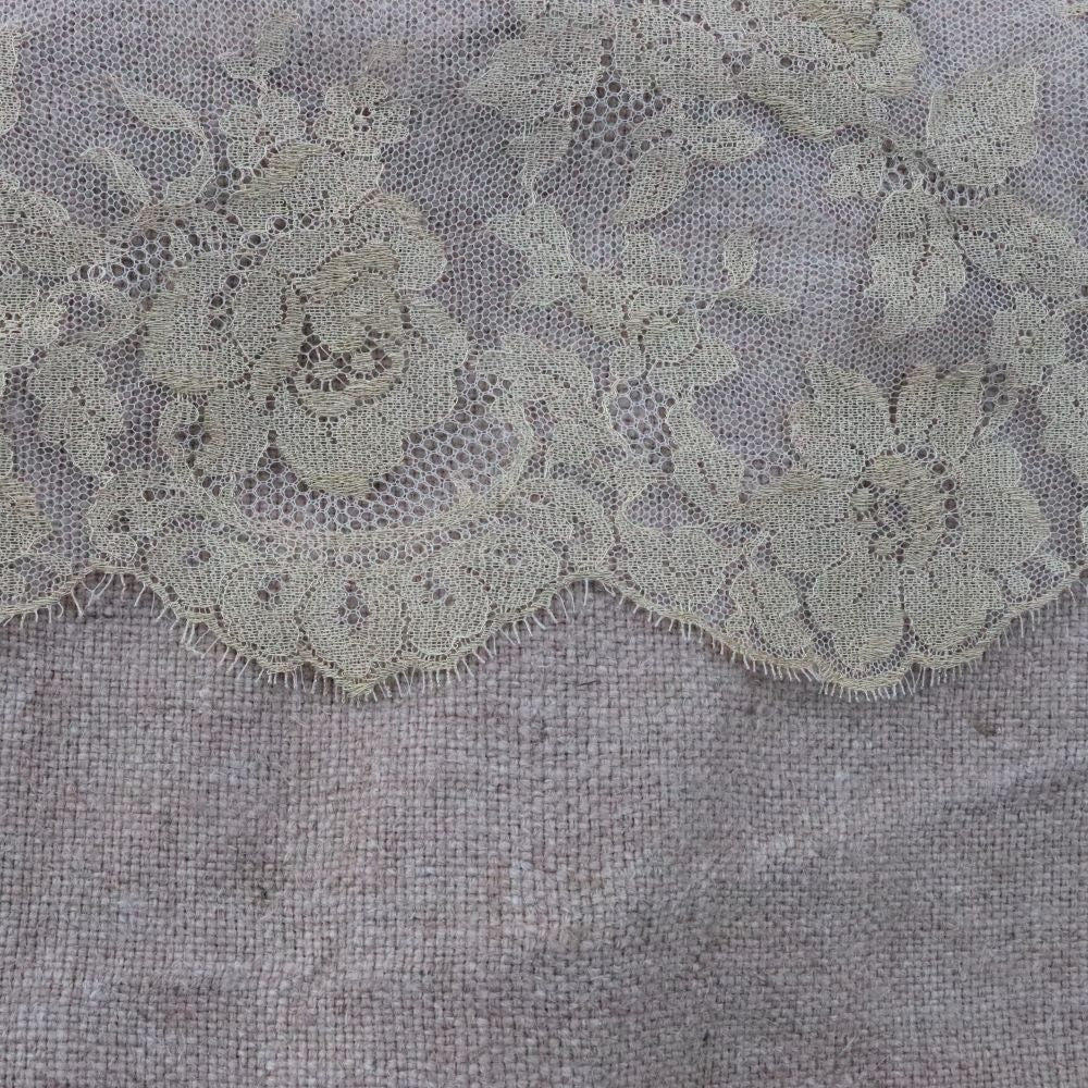 Cabas jute et dentelle de Calais
