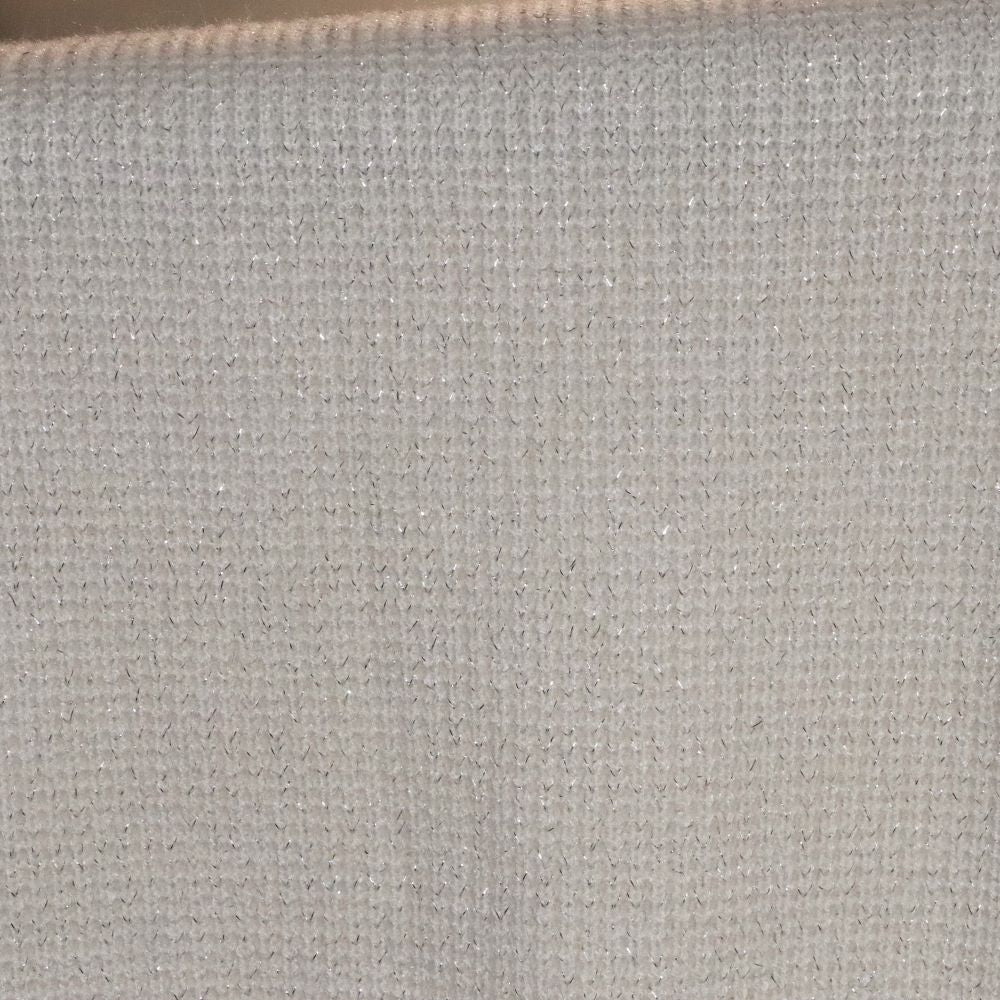 tissu écru viscose lurex détail