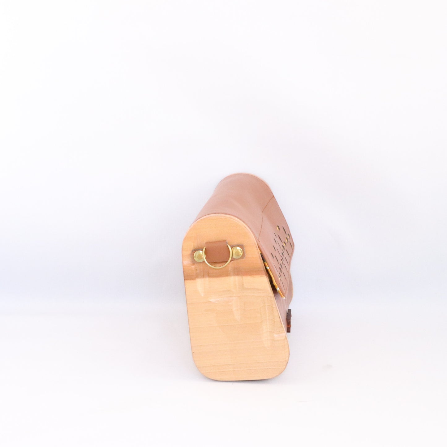 Mini sac bois et alter-cuir de raisin caramel 109