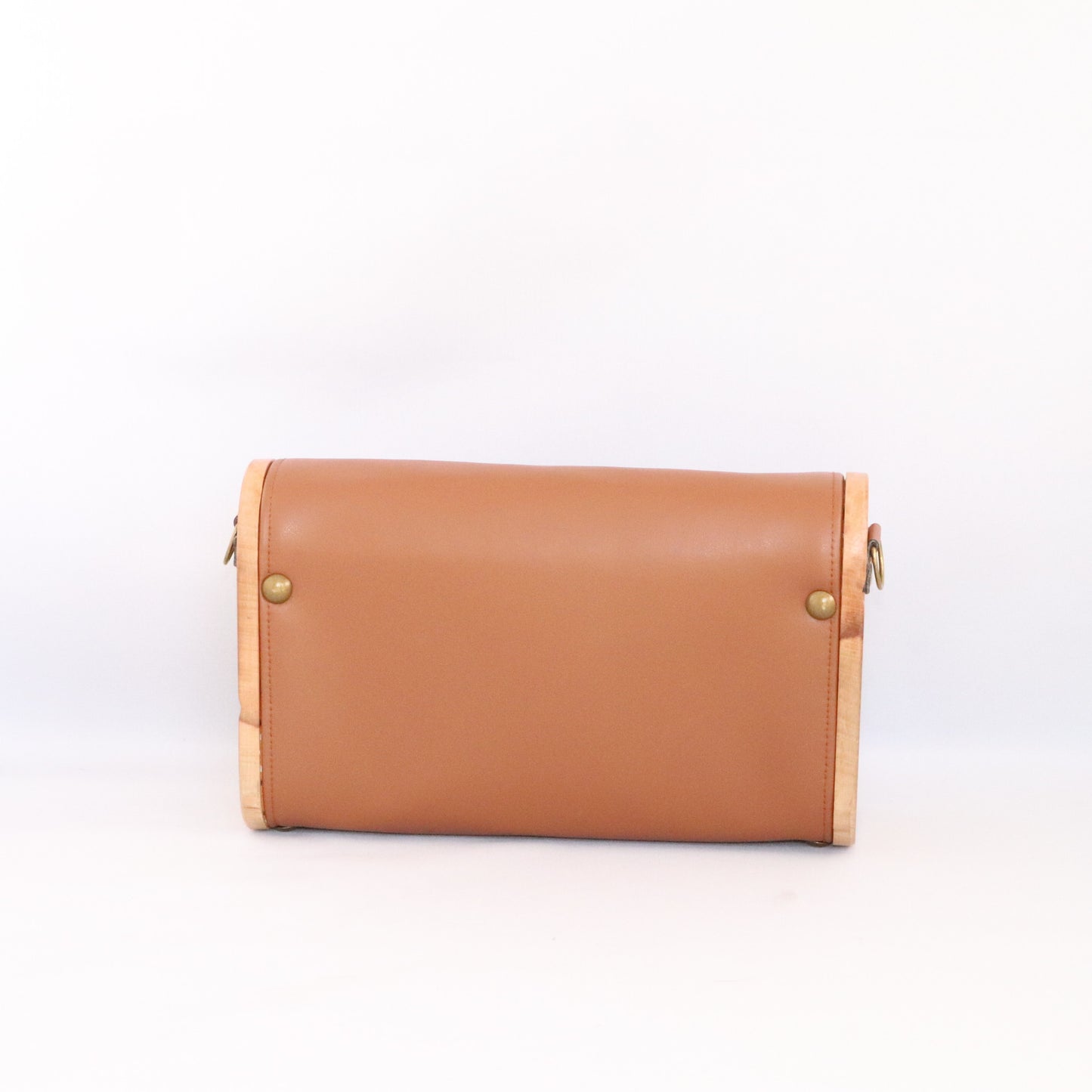 Mini sac bois et alter-cuir de raisin caramel 109