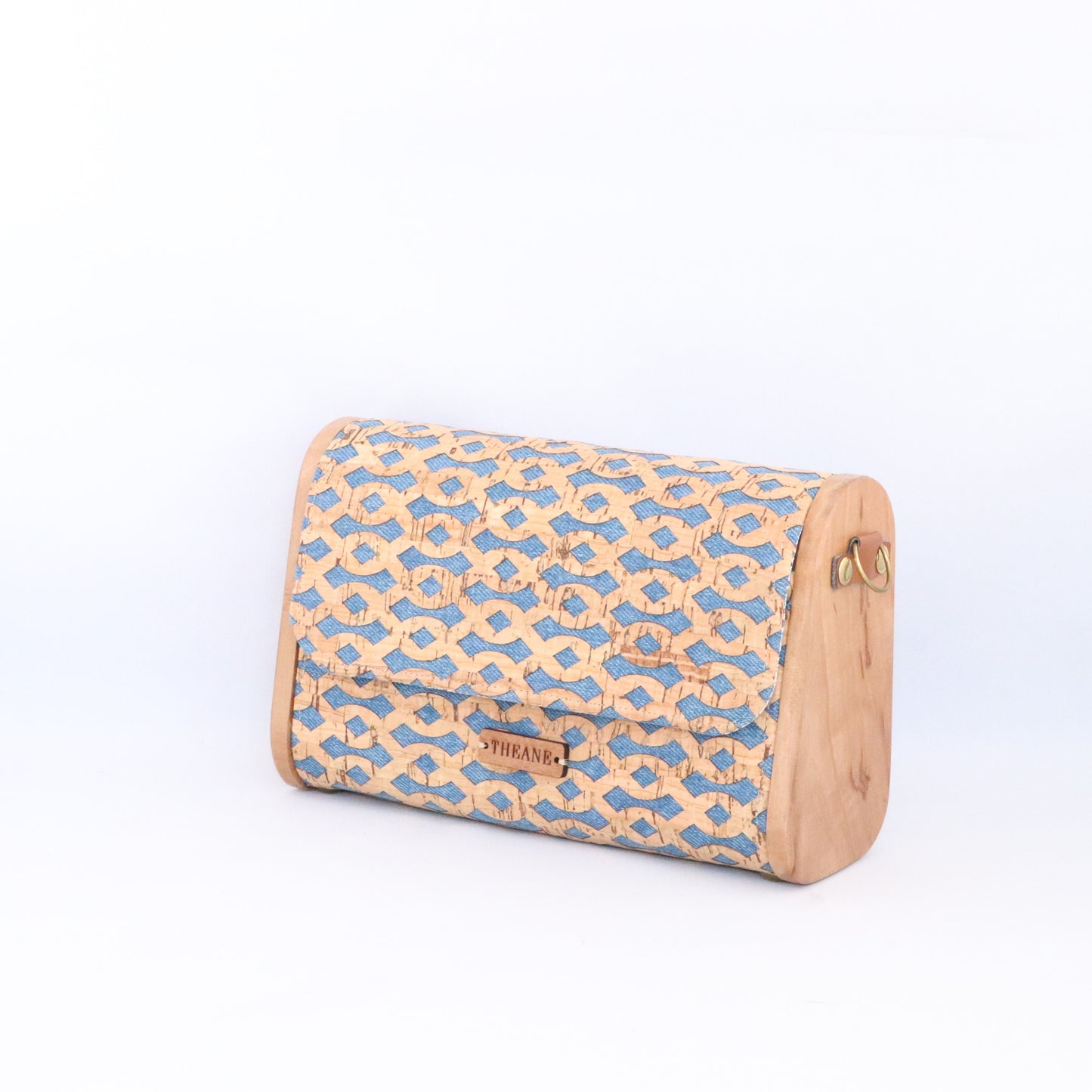 Mini sac artisanal made in France – collaboration bois et liège