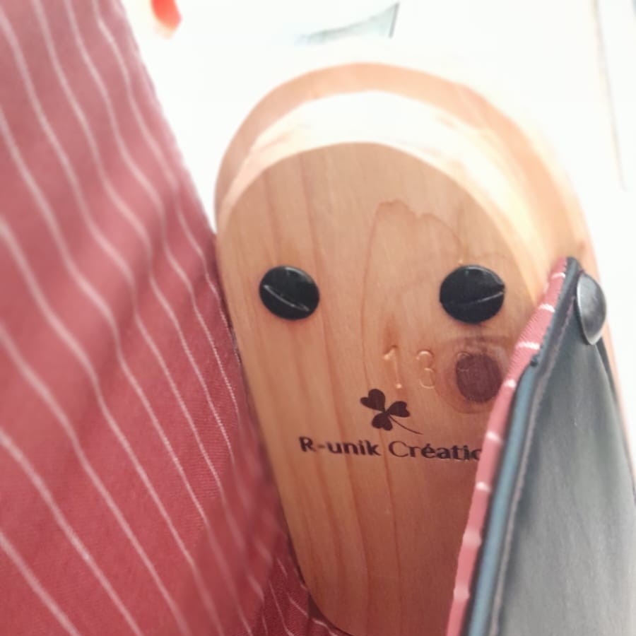 Mini sac bois, alter-cuir de raisin noir et liège imprimé 138