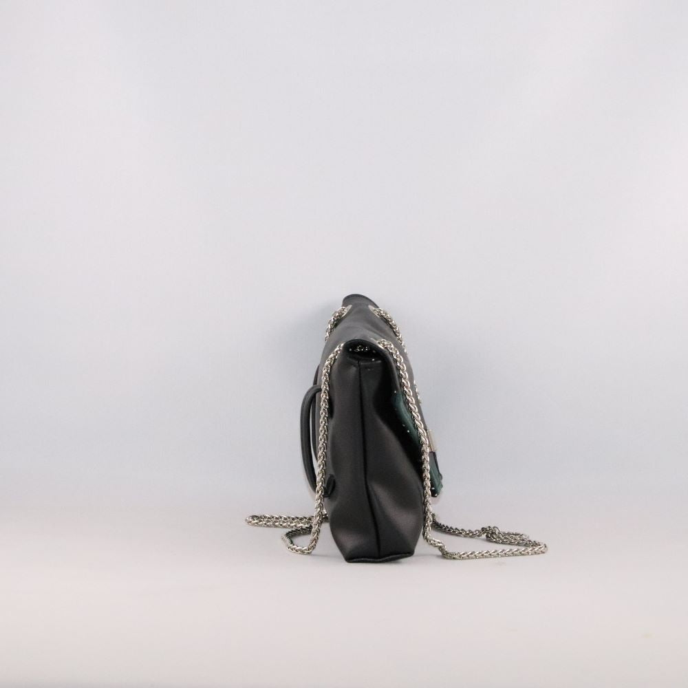mini sac alter-cuir de raisin noir vue de côté