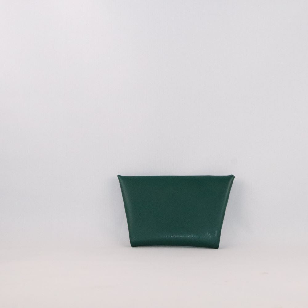 porte-monnaie origami de dos alter-cuir de raisin vert foncé