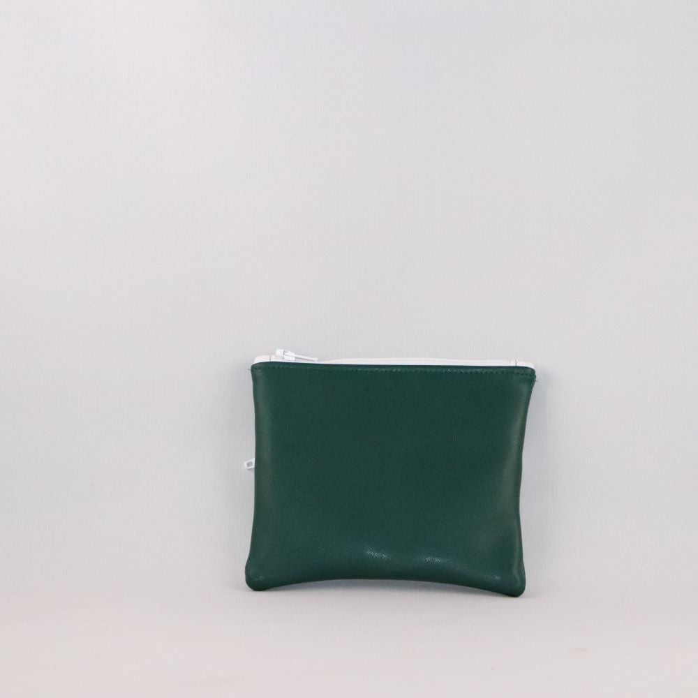 porte-monnaie alter-cuir de raisin vert foncé de dos