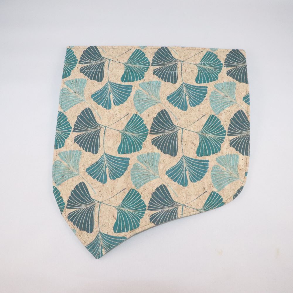 rabat liège imprimé feuilles de ginkgo déplié