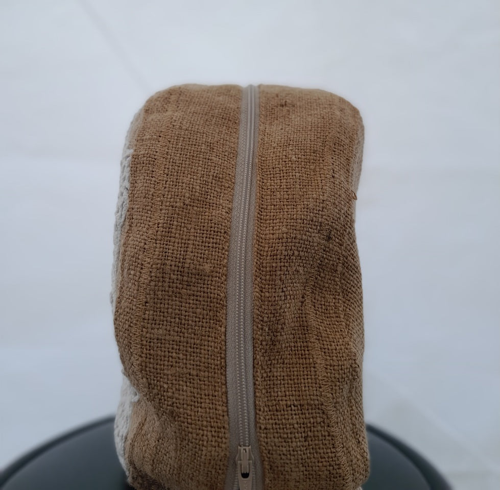 sac rond jute de côté fermé