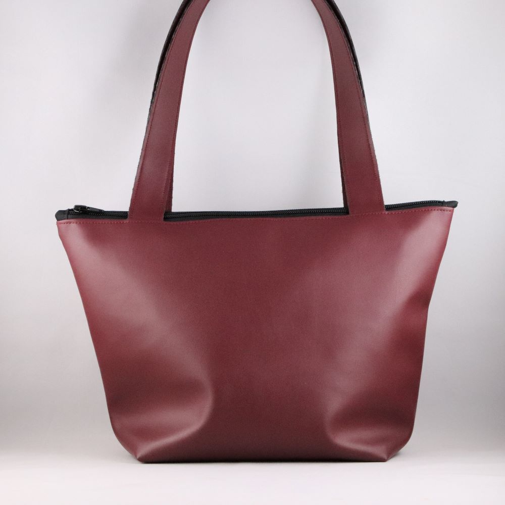 Sac trapèze alter-cuir de raisin
