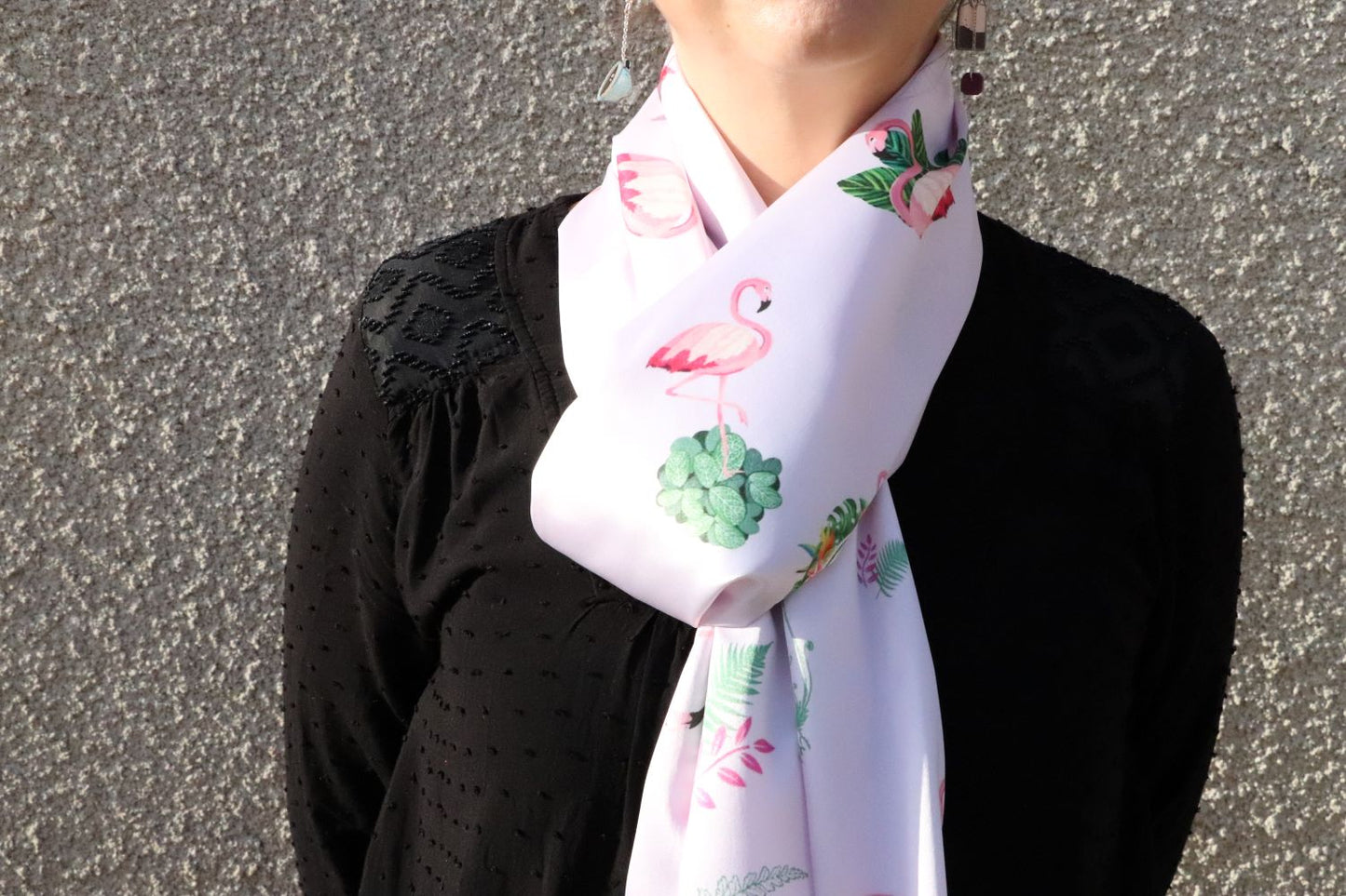 Foulard Flamants roses