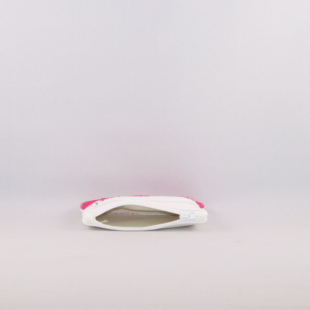 porte-monnaie cuir de raisin blanc ouvert
