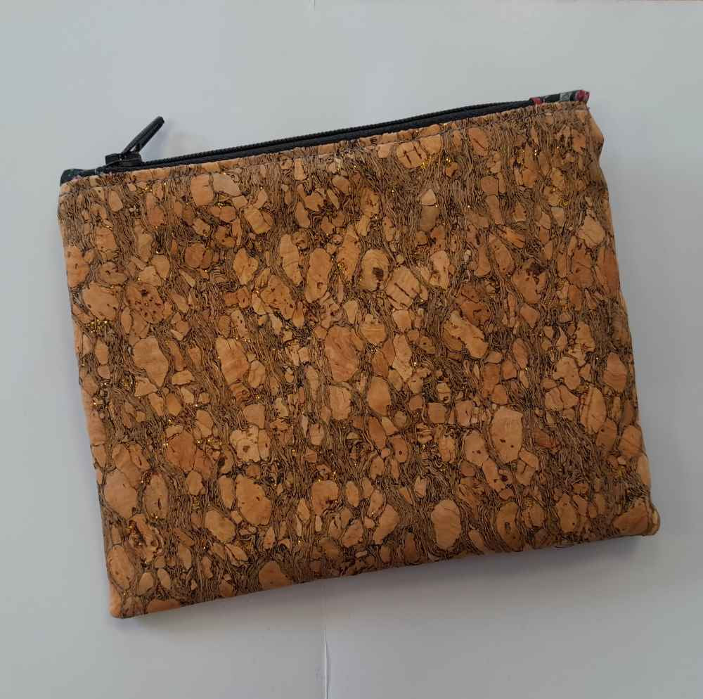 Porte-monnaie liège et dentelle