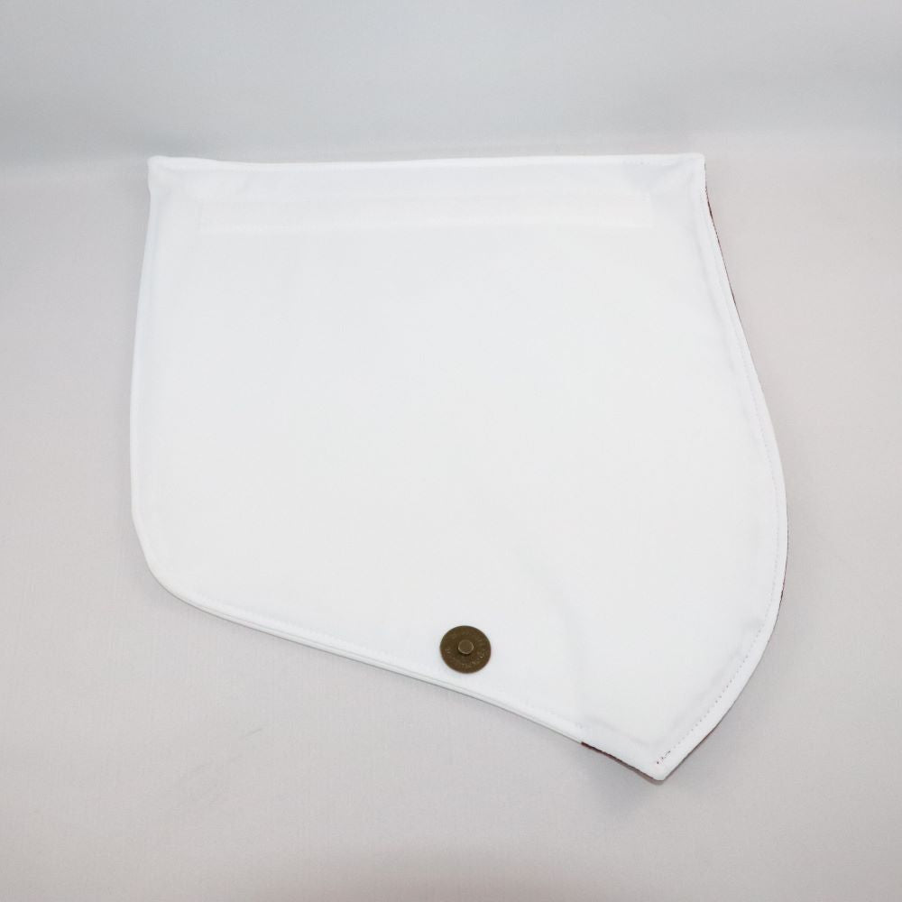 vue dessous rabat alter cuir de raisin blanc à dentelle