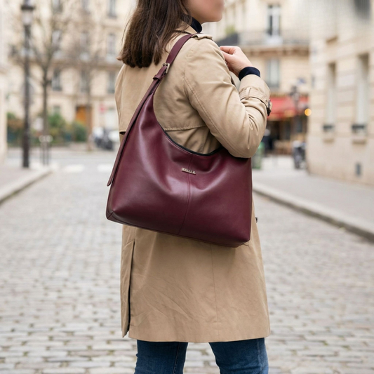 Sac à main hobo en alter-cuir de raisin