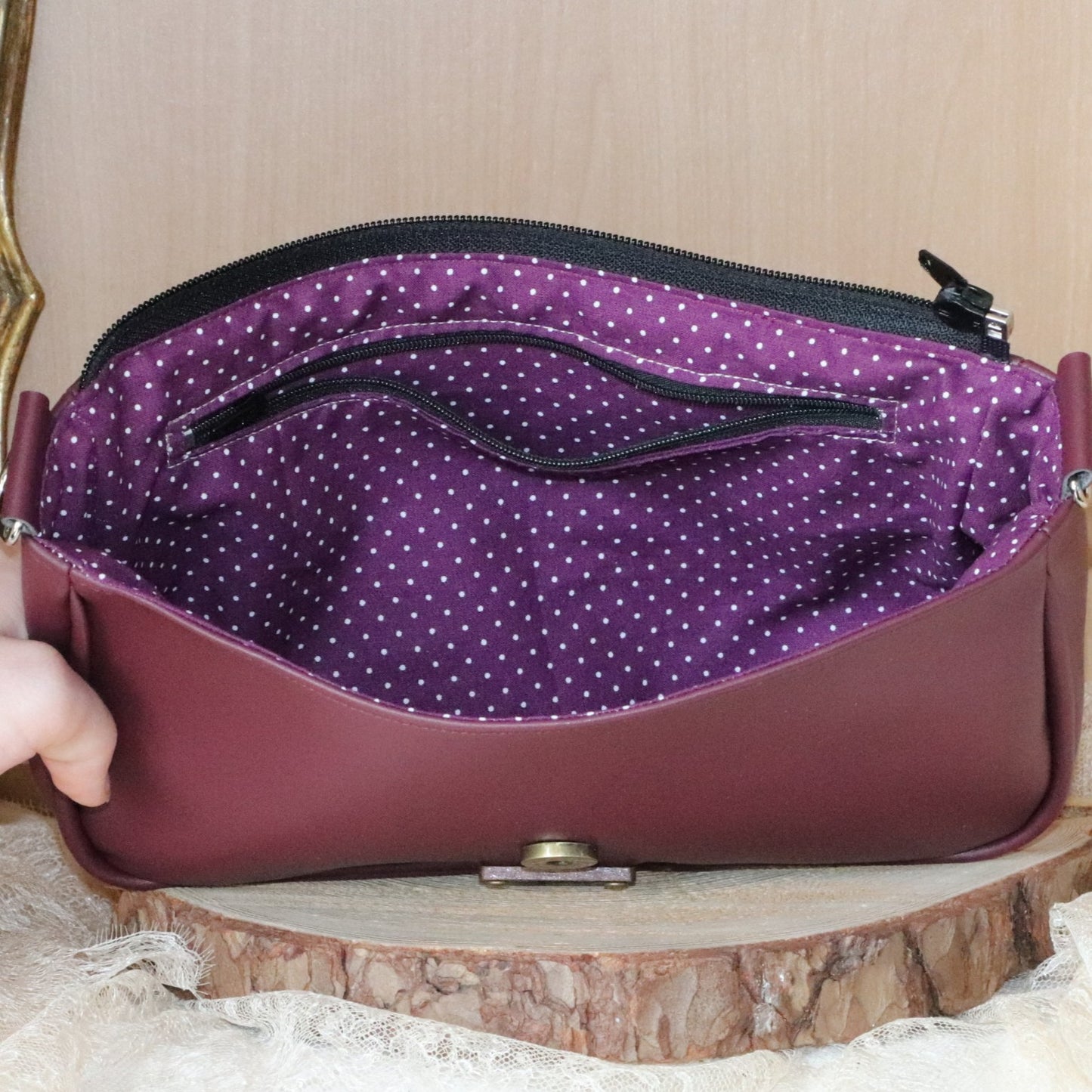 Base de sac Chrysalide S bordeaux