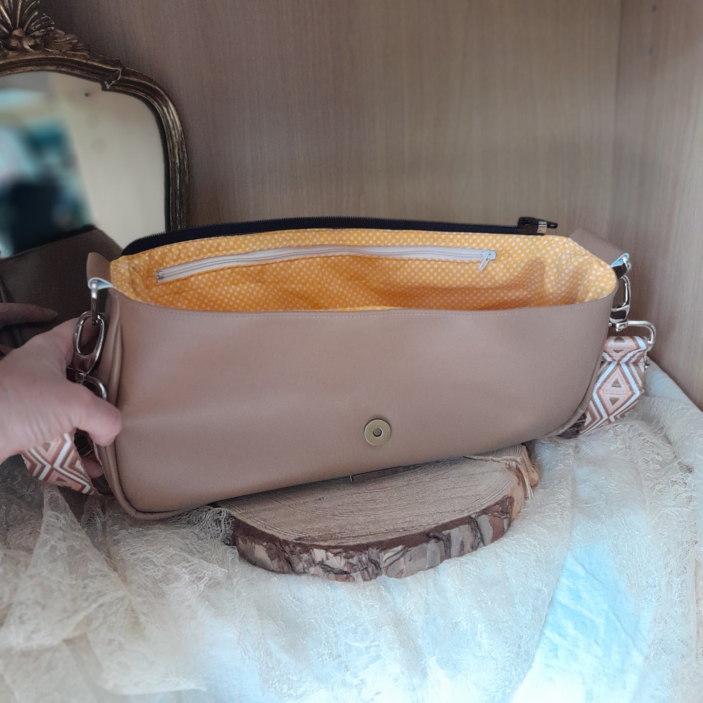 Base de sac Chrysalide camel