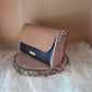 Mini sac bois alisier et marc de raisin came et noir 223