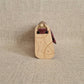 Mini sac bordeaux bois noyer et cuivre n°202