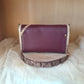 Mini sac raisin bordeaux bois noyer