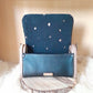 Mini sac noir liège imprimé bois noyer n°197