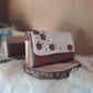 Mini sac raisin sable fleur côtés en bois