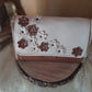 Mini sac raisin sable fleur côtés en bois