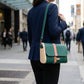 Mini sac vert liège rose bois frêne n°198