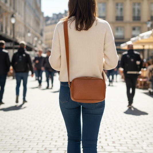 Sac matelassé alter-cuir de raisin