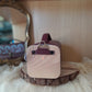 Kube 11 bordeaux dentelle Sac à main bois et raisin n°209