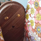 Petit sac cartable bois et alter-cuir de raisin caramel 100