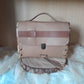 Petit sac cartable bois résine epoxy et raisin camel 120