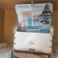 Sac cartable bicolore camel sable bois noyer érable n°176