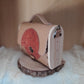 Sac cartable camel liège vermillon bois platane n°90