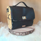 Sac cartable raisin noir bois acacia résine époxy n°101