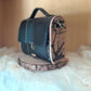 Sac cartable raisin noir côtés bois orme unique