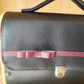 Sac cartable noir bois noyer n°221