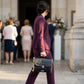 Sac cartable noir bois noyer n°221