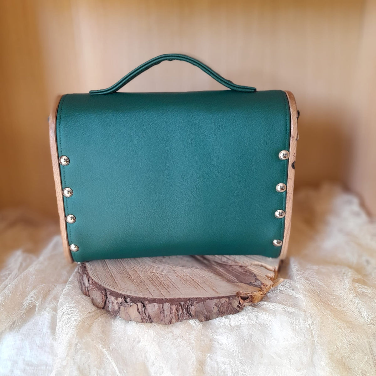 Sac cartable vert bordeaux orme Lichtenberg n°229