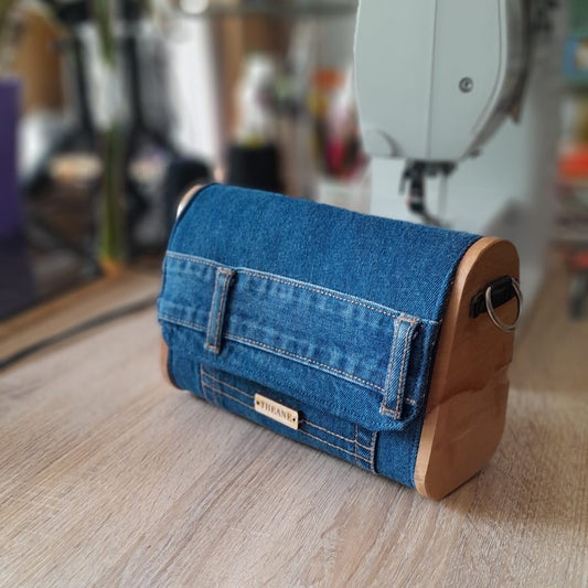 Mini sac bois et jean 110