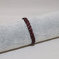 bracelet bordeaux tressé en alter-cuir de raisin