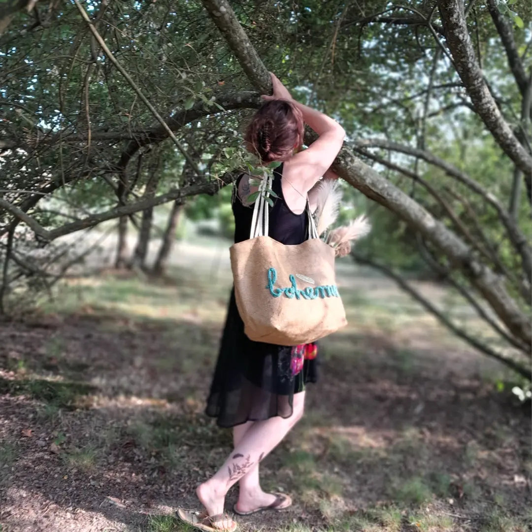 Sac shopping hot sale toile de jute