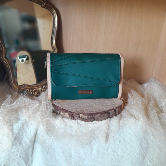Mini sac bois et alter-cuir de raisin vert 140