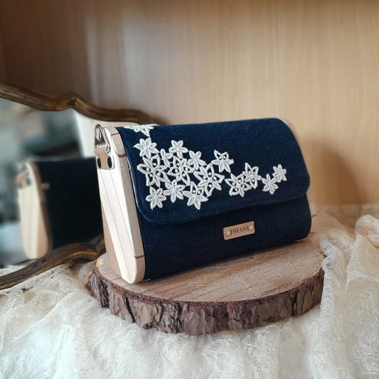 Mini sac bois et jean 153