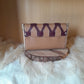 Mini sac tressé bois et marc de raisin | Pièce unique artisanale n°235