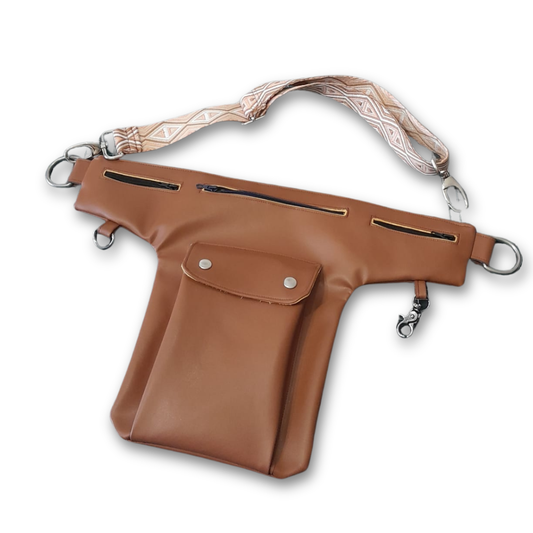 Pochette taille en alter-cuir de raisin – Mixte & modulable