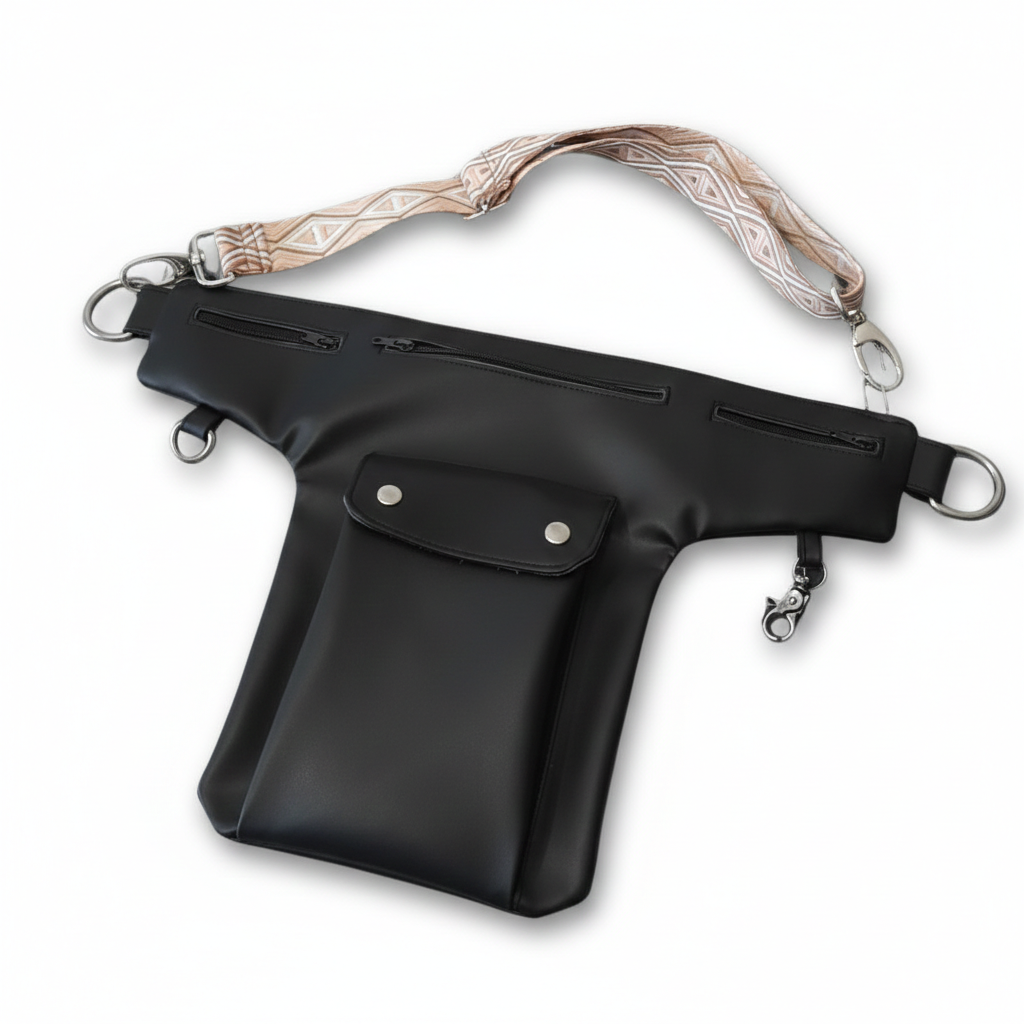 Pochette taille en alter-cuir de raisin – Mixte & modulable