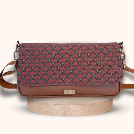 Rabat Chrysalide liège éventails rouges