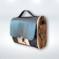 Petit sac cartable bois et alter-cuir de raisin noir et sable 89